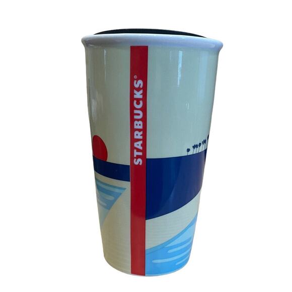 Starbucks California Beach Ceramic Local Traveler Tumbler Coffee Mug 12oz 2017 - Picture 2 of 8